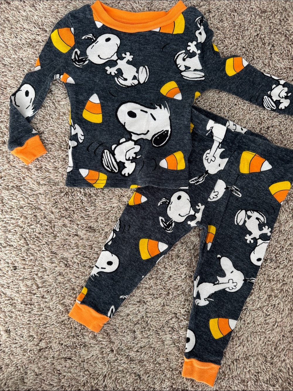 Halloween Snoopy pajamas 18m